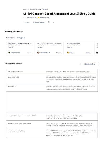 ATI RN Concepts Level 3 – Comprehensive Nursing Concepts Examination – 2026/2027 Edition – 180 Q&A