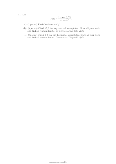 Math105N final exam