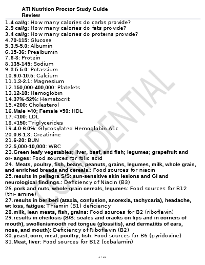 ATI Nutrition Proctored Exam Retake (2023/2025) with NGN Questions and Verified Answers, Guaranteed