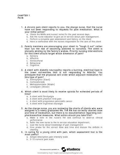 Lacharity Nclex assignment 6th edition pdf