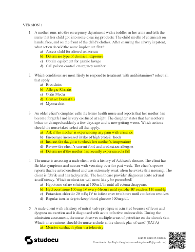 hesi study guides version 1