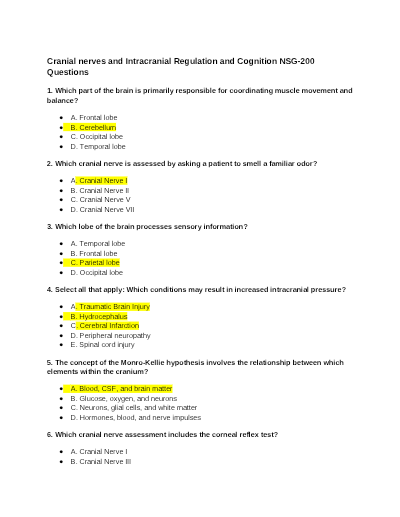 NSG 200 EXAM 3 QUESTIONS WITH CORRECT ANSWERS