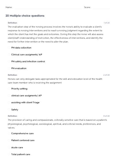 ATI PN Management proctored exam