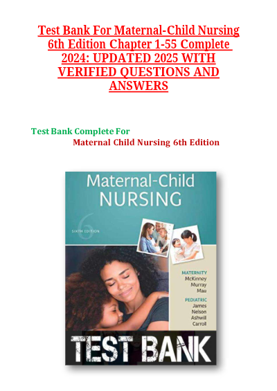 Study Guide for Maternal-Child Nursing, 6th Edition — by McKinney, Murray, Mau (maternity) and James, Nelson, Ashwill, Carroll (pediatric). Published by Elsevier.