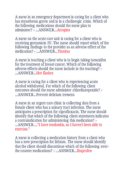 ATI PN Pharmacology CMA 2026