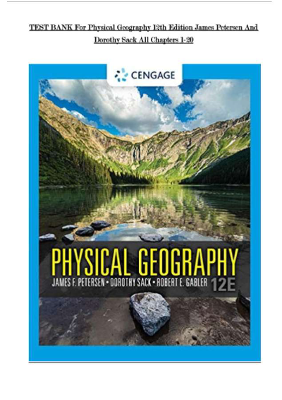 Physical Geography, 12th Edition (2021) – James Petersen & Dorothy Sack – Complete Textbook PDF